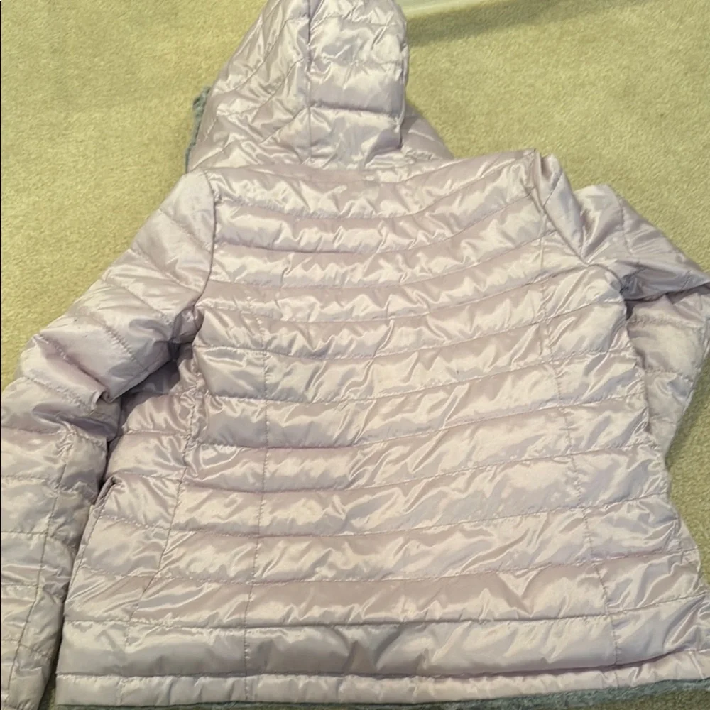 Abercrombie & Fitch reversible purple Puffer Jacket with hood